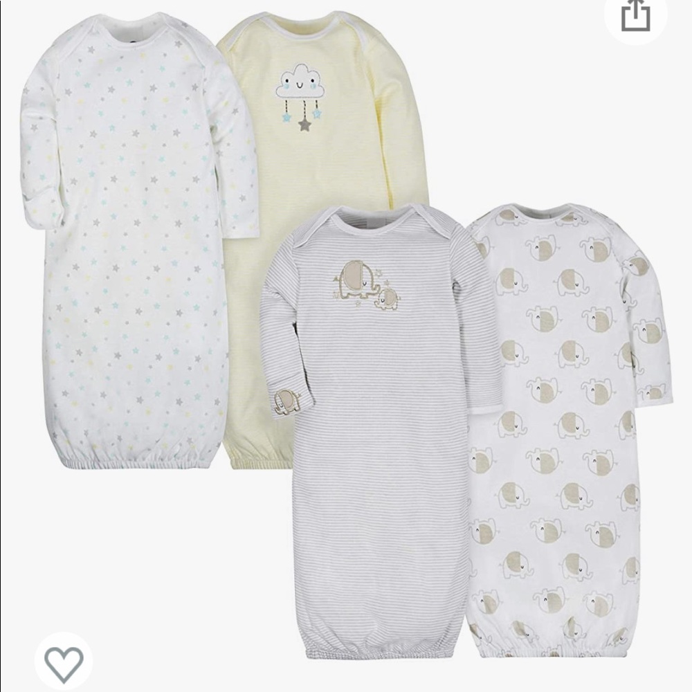 Gerber Baby 4-Pack Gown